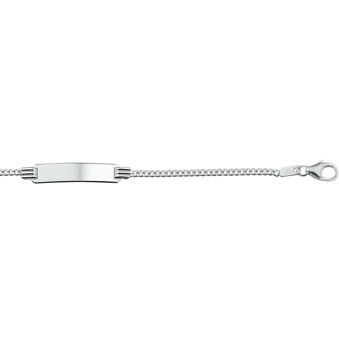 engraving bracelet gourmet 11 - 13 cm silver rhodium plated