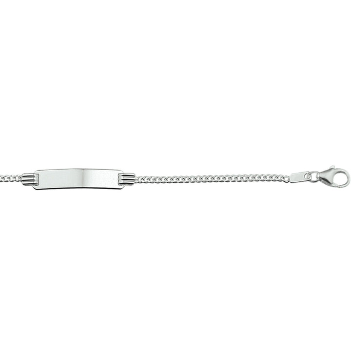 engraving bracelet gourmet 11 - 13 cm silver rhodium plated