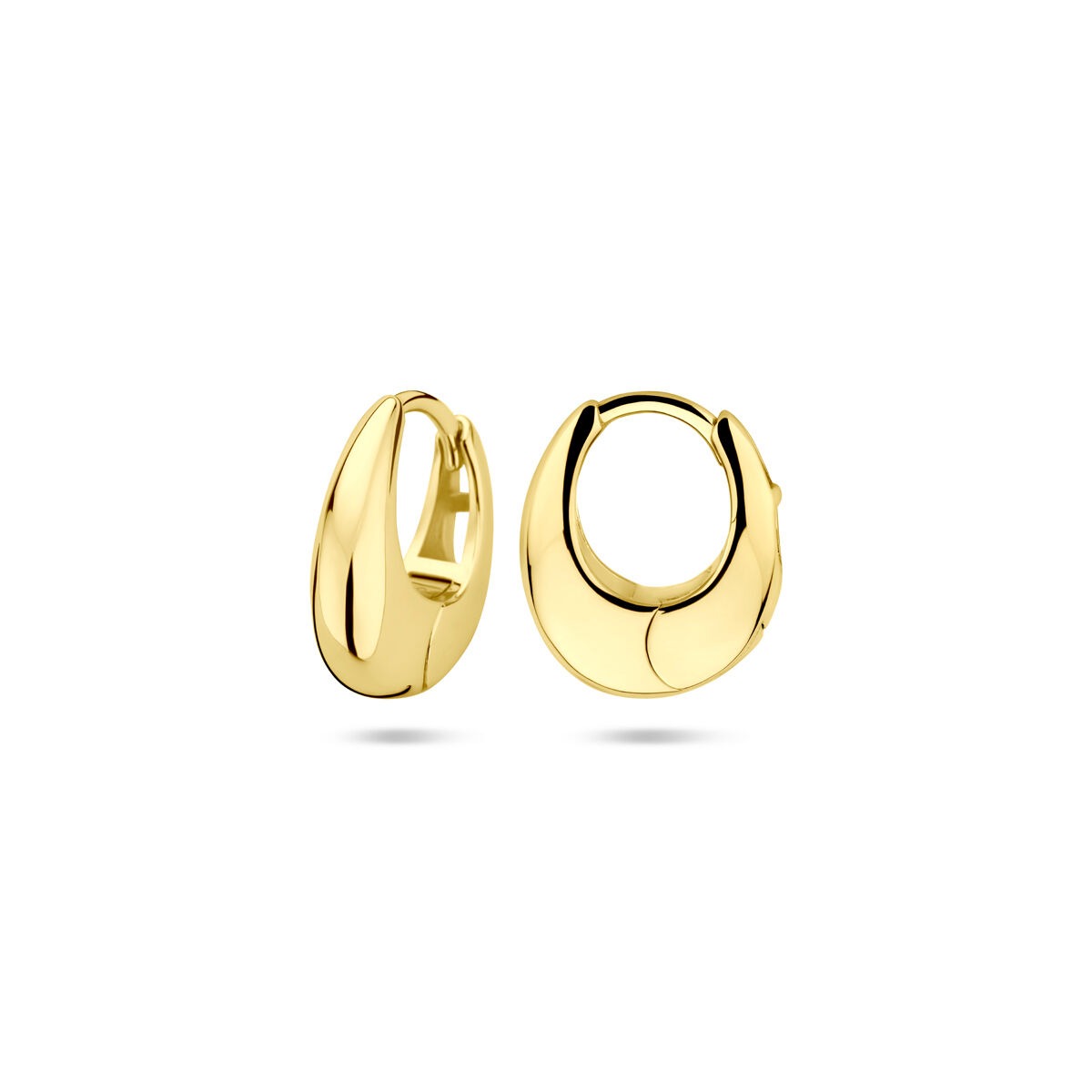 Vergulde zilveren klapoorringen – 13.5 x 4.5 mm