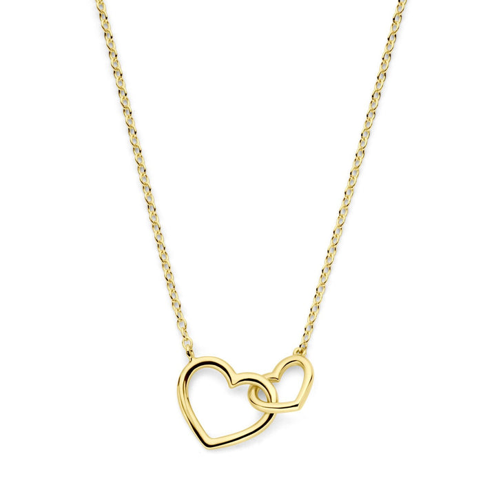 necklace hearts 40 - 42 - 44 cm 14K yellow gold