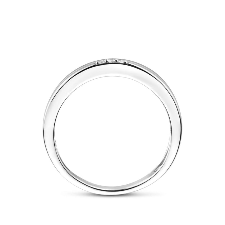 Zilveren ring met zirkonia – gerhodineerd 925 zilver
