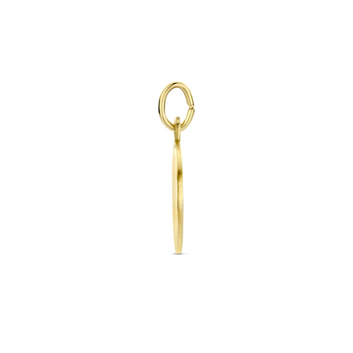 14k geelgouden graveerhanger – verfijnd en persoonlijk detail