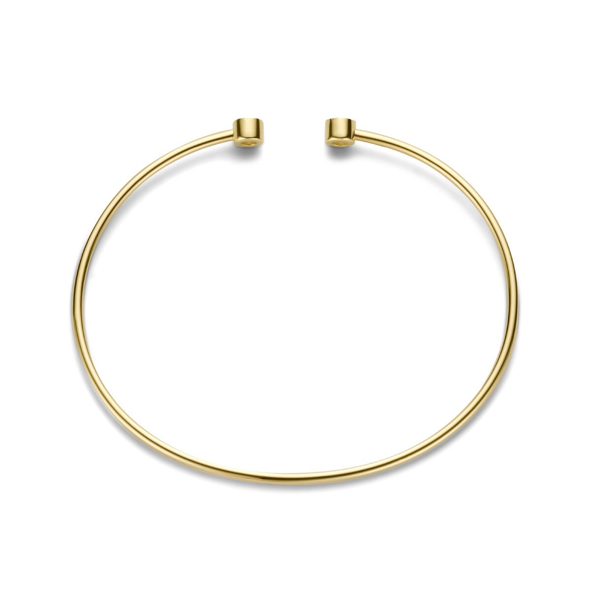 14k Geelgouden Bangle armband met diamanten