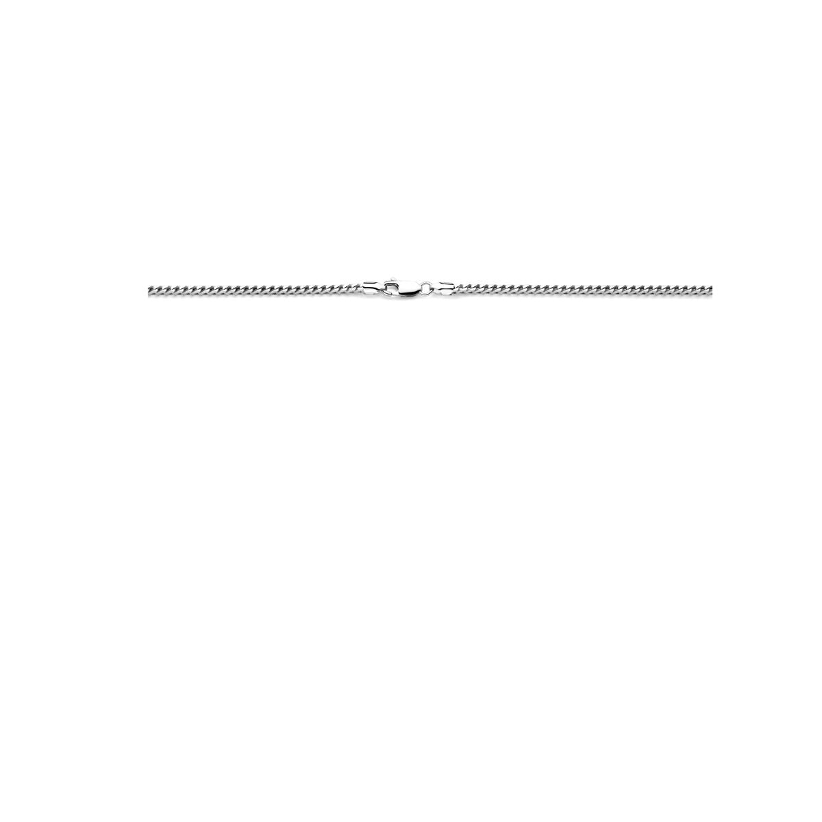 Zilveren heren ketting – Gerhodineerd vossestaart collier 2,8 mm