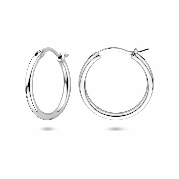 Zilveren oorringen – gerhodineerd 925 zilver