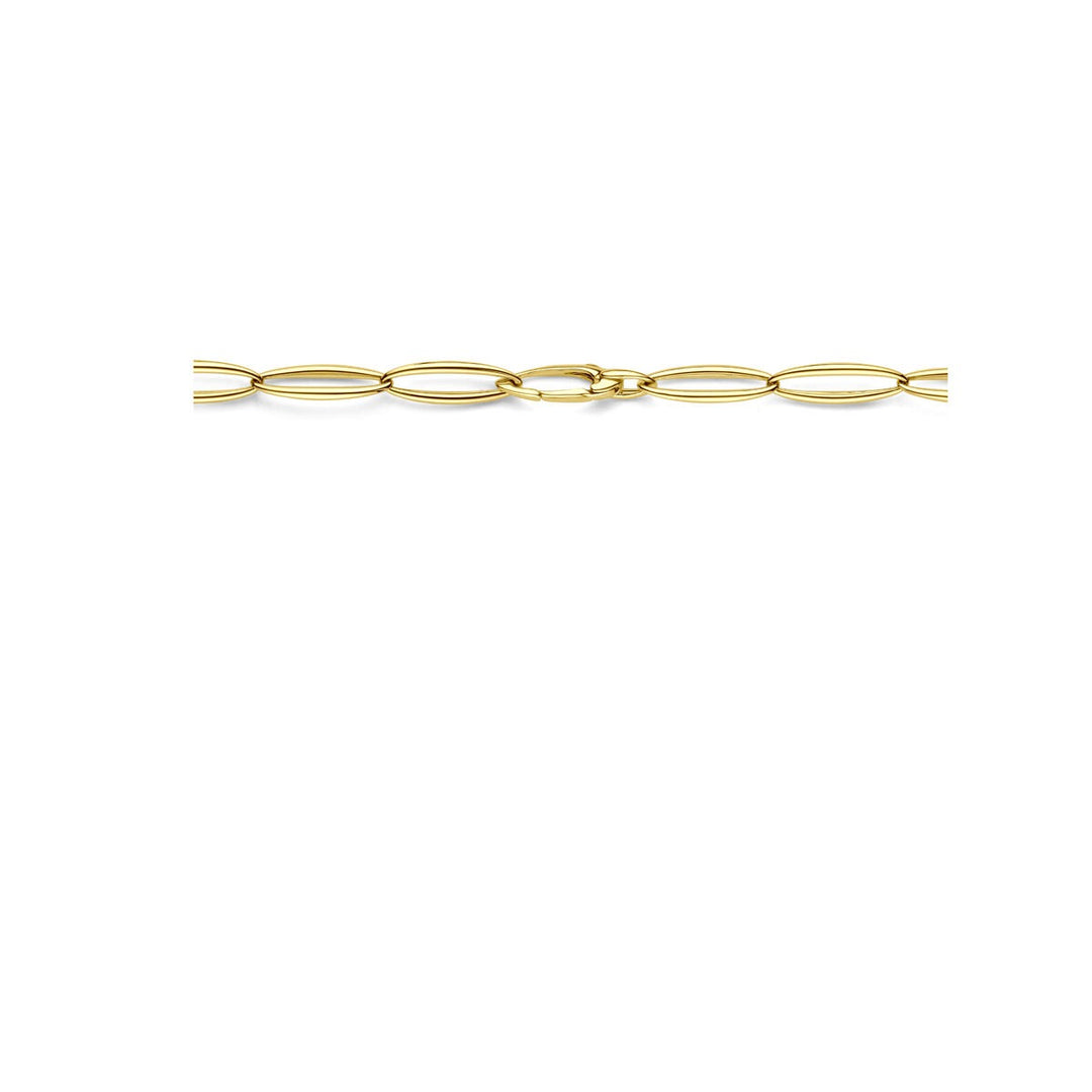 14k Geelgouden dames collier 9,5 mm 45 cm