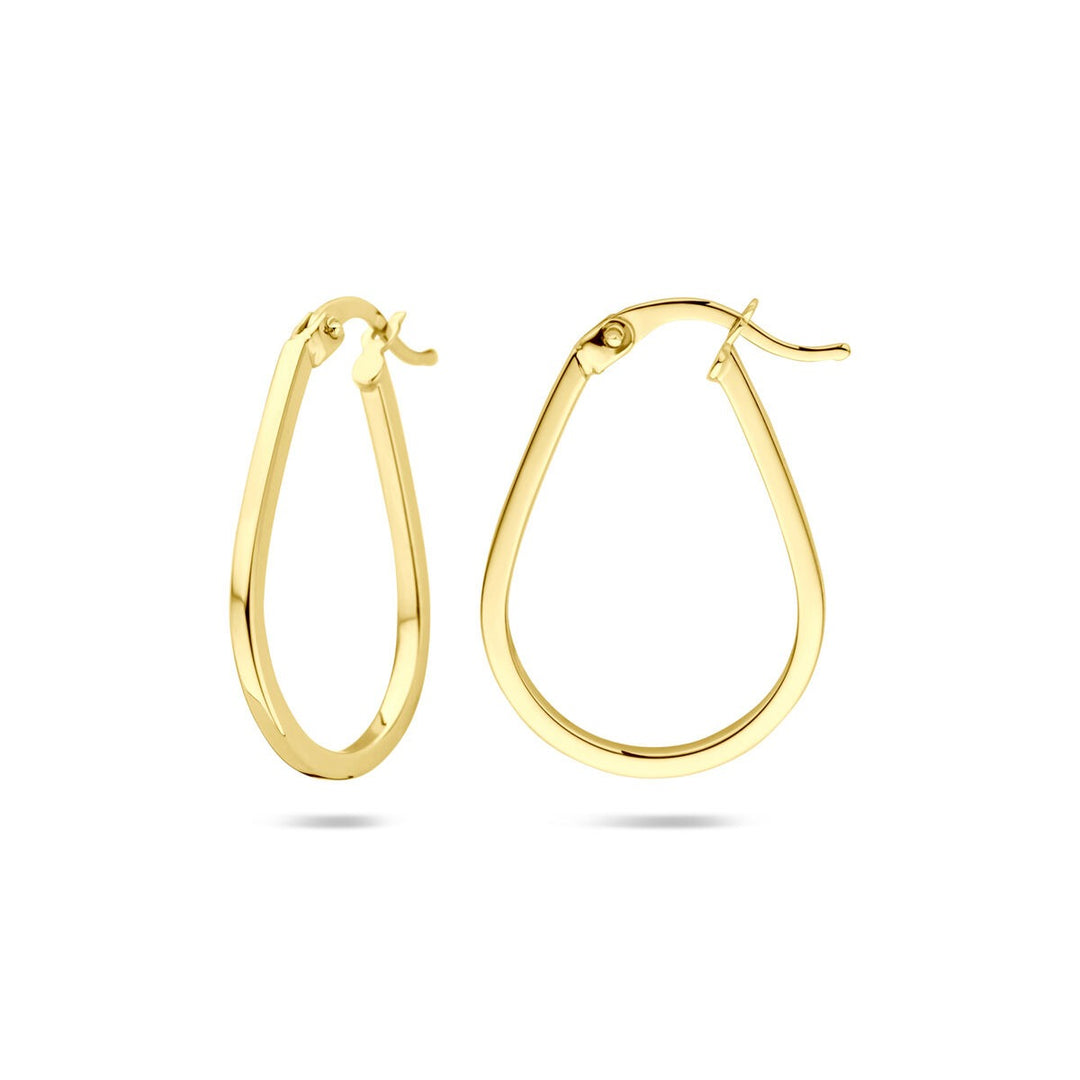 14k Geelgouden oorringen – 25 x 1.6 mm