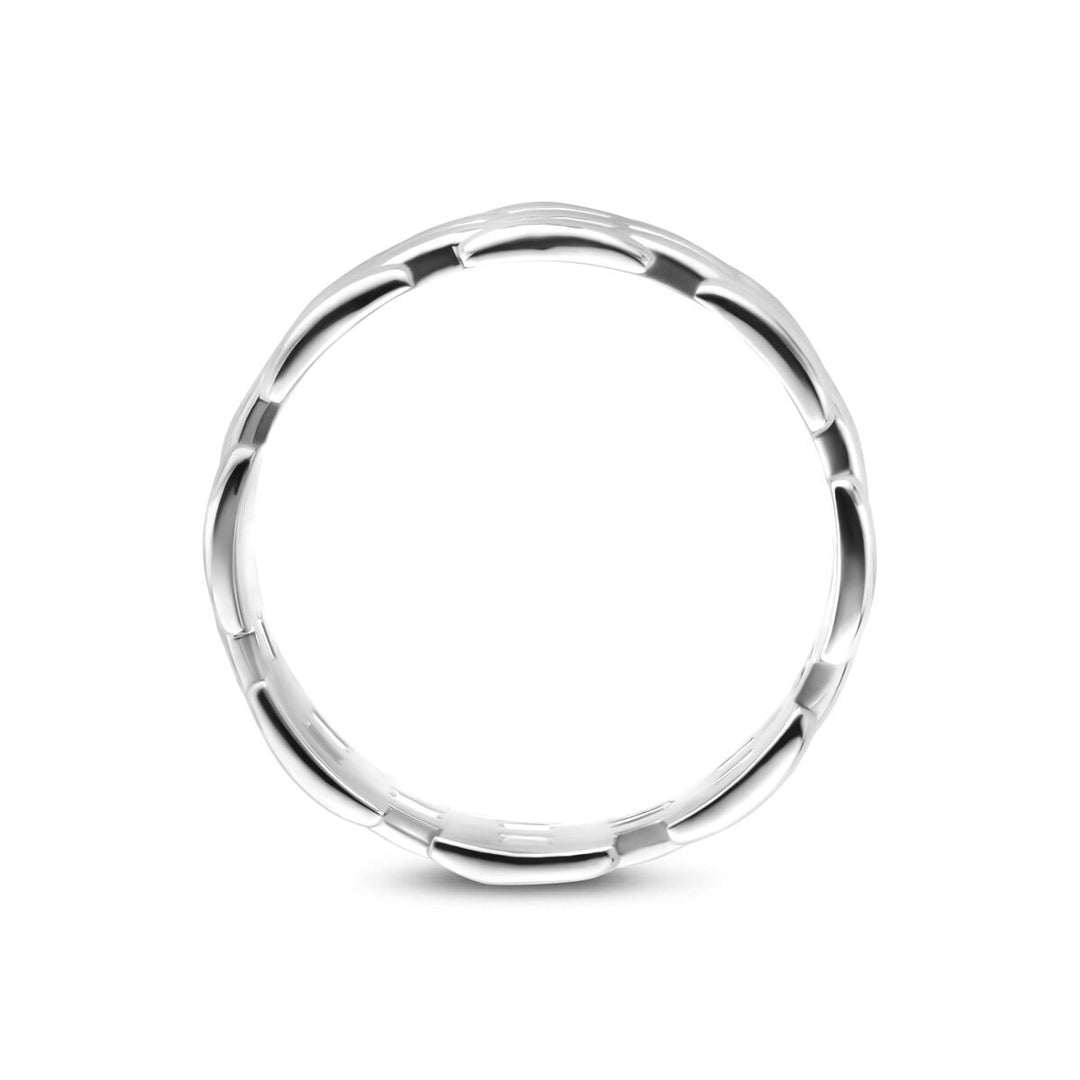 Gerhodineerd zilveren ring 7.5 mm