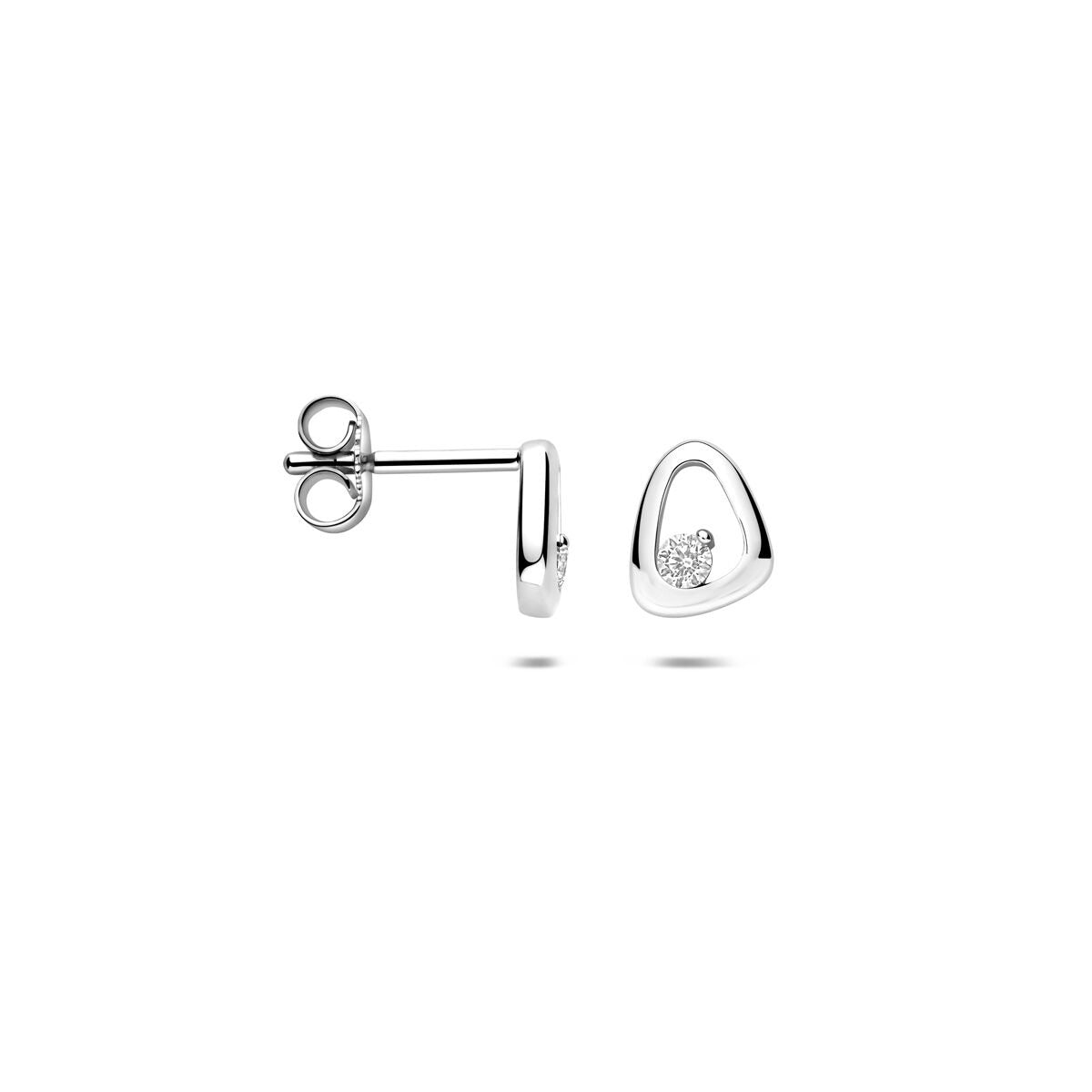 Zilveren oorknoppen met zirkonia 925 gerhodineerd – 7,5 mm