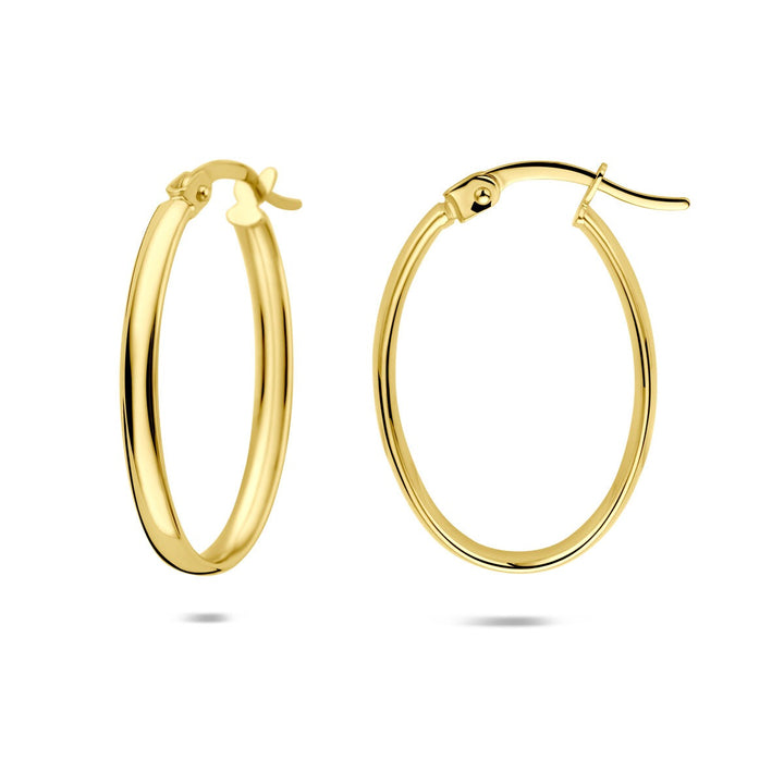 14k geelgouden oorringen – 24 mm