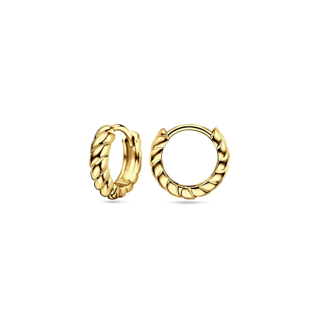 drop earrings 1 micron silver gold plated (yellow)