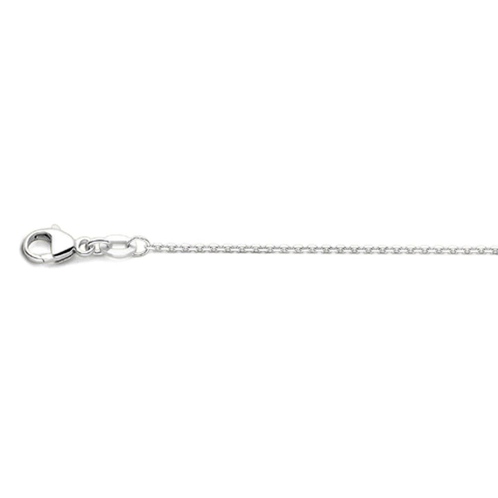 18k witgouden dames ketting – anker collier 45 cm