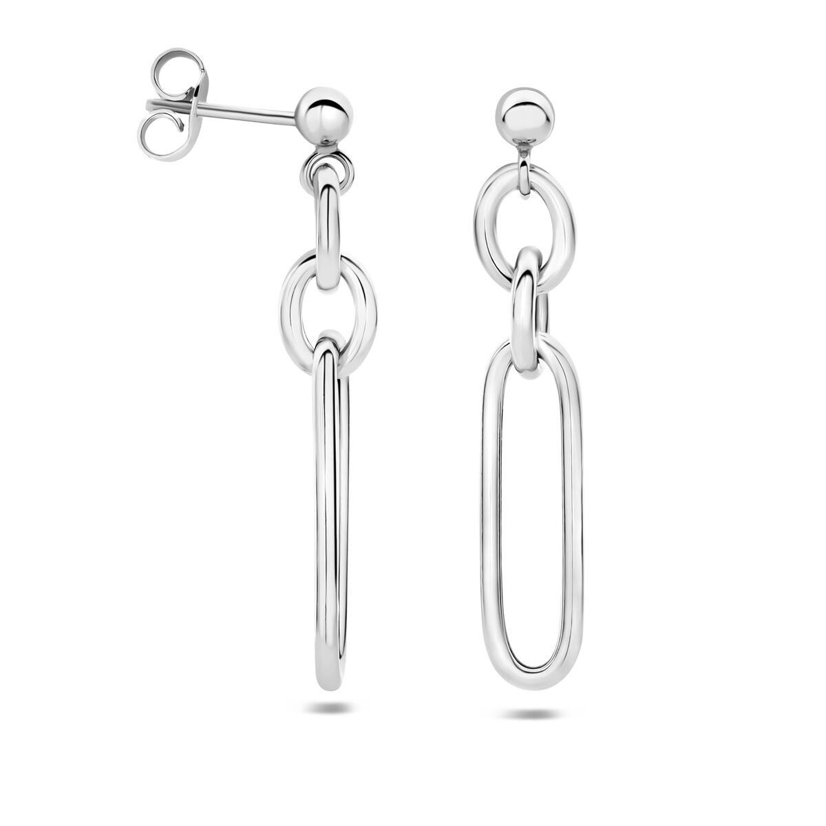 Gerhodineerd Zilveren Oorhangers