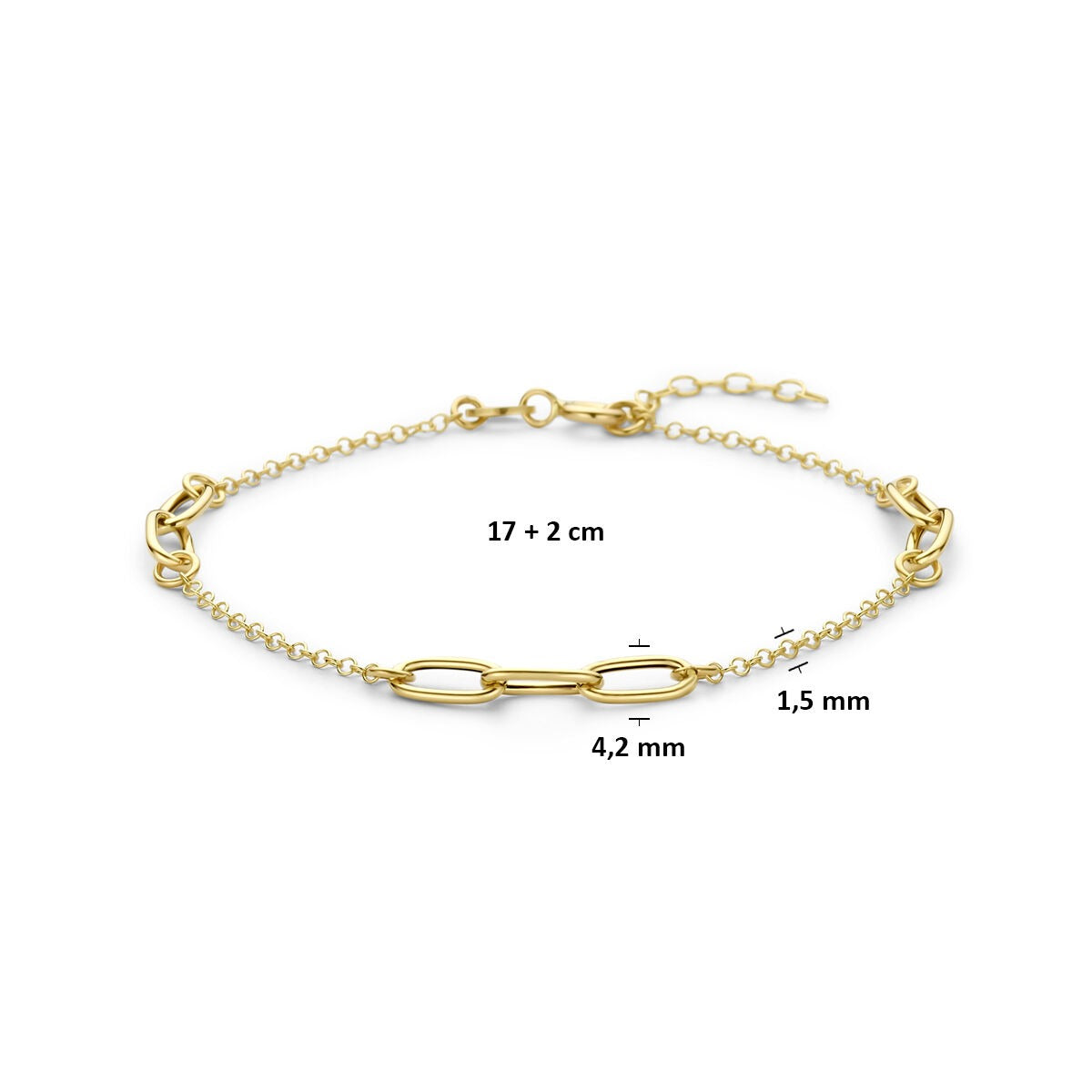 14k Geelgouden armband