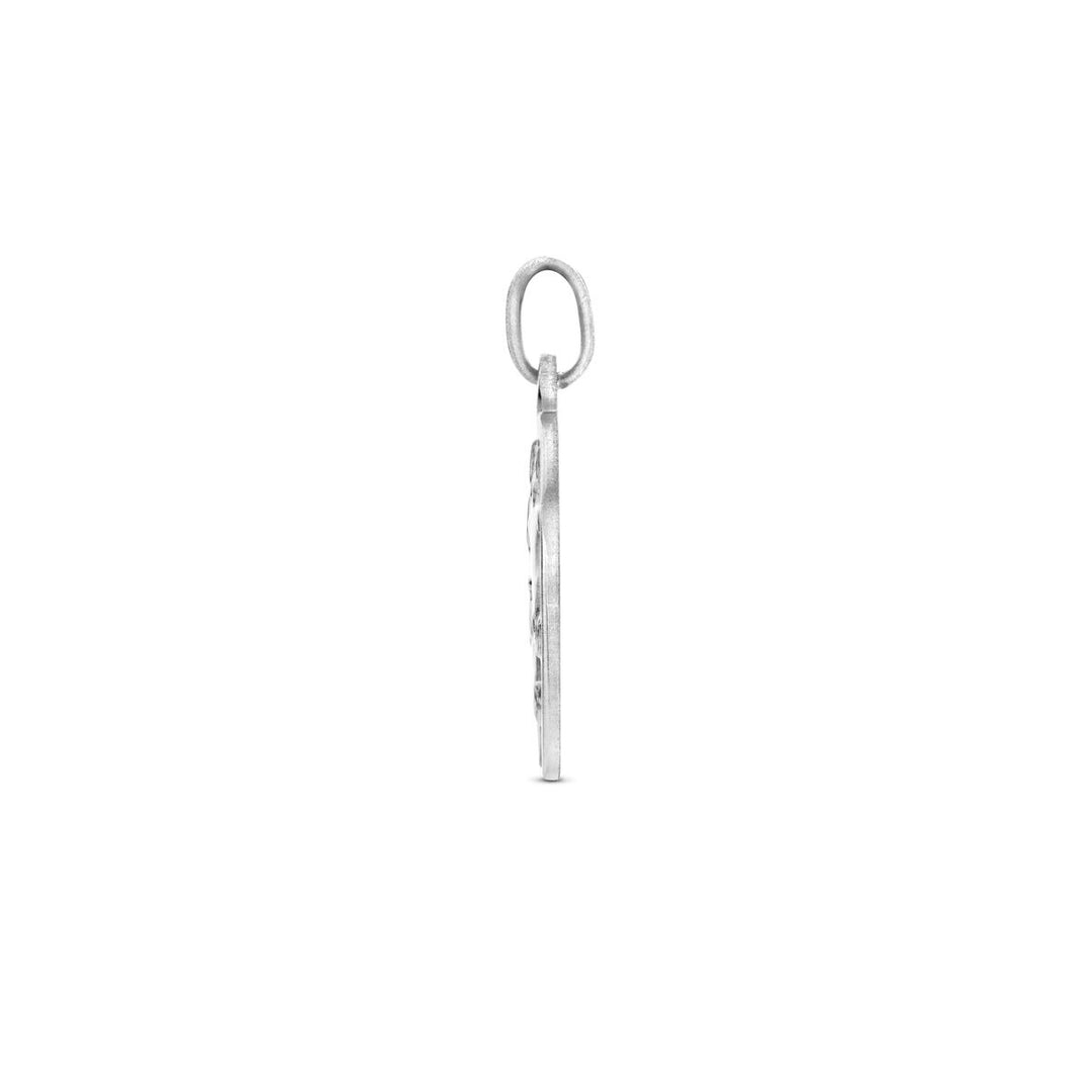Zilveren hanger met poli/mat afwerking – gerhodineerd 925 zilver