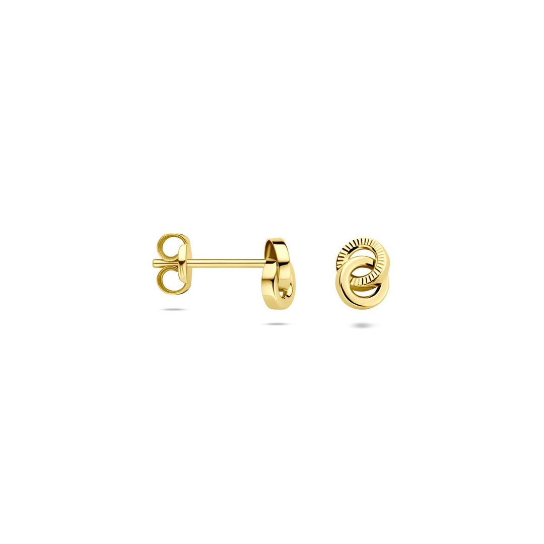 14k Geelgouden oorknoppen – 6 x 4,5 mm