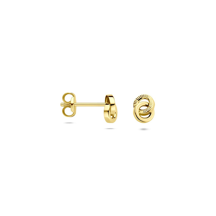 14k Geelgouden oorknoppen – 6 x 4,5 mm