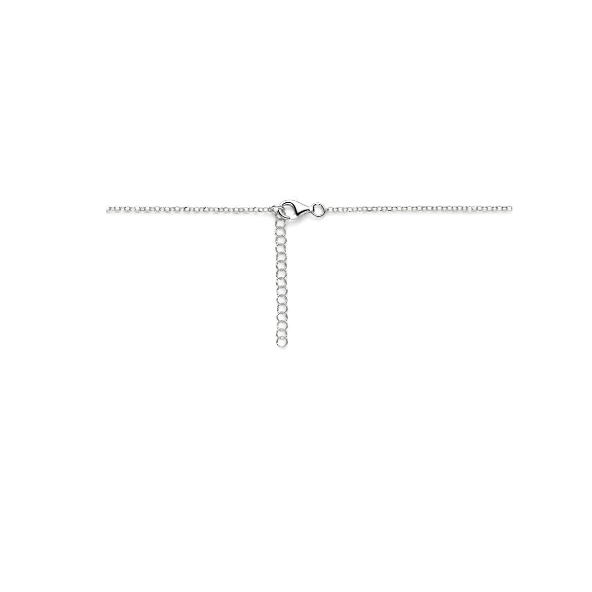 Zilveren ketting zonder hanger – anker schakel gerhodineerd zilver 41 + 4 cm