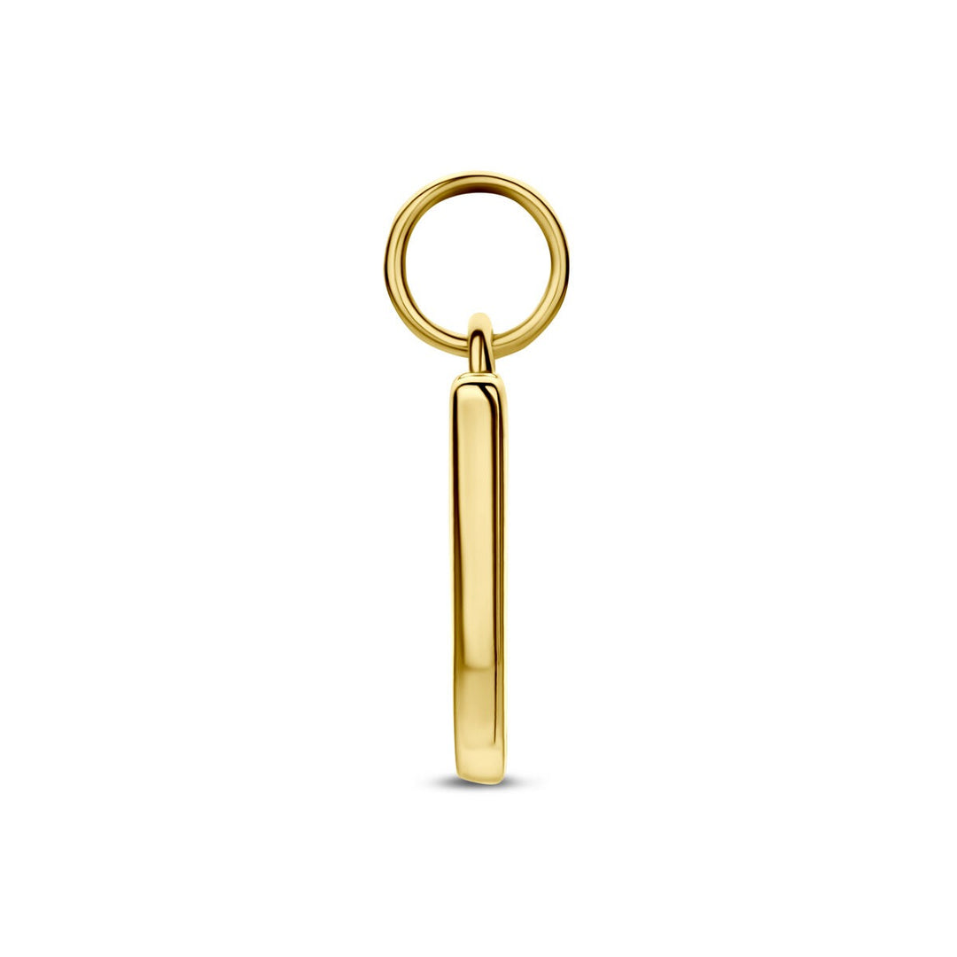 Verguld 925 zilveren letterhanger