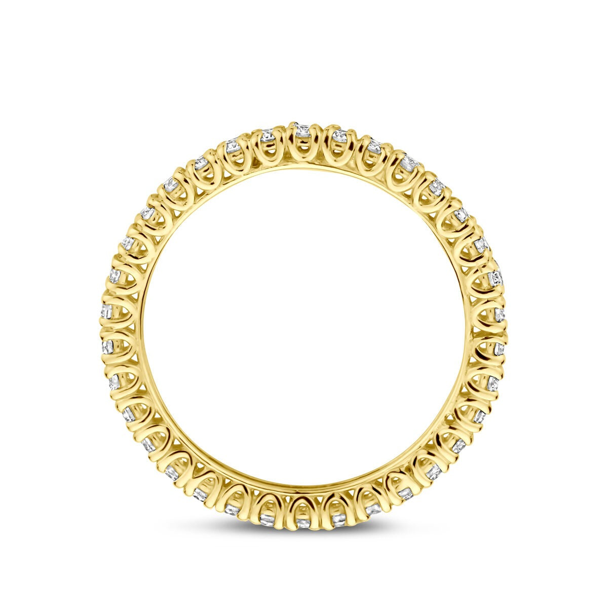 14k Geelgouden Alliance Ring met Diamant – 0.70 ct