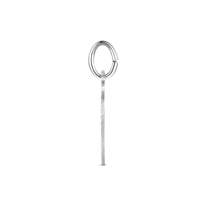 Zilveren graveerhanger hartje – gerhodineerd 925 zilver 19 mm