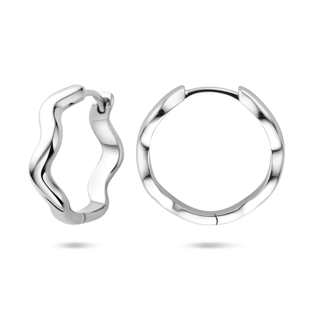 Gerhodineerd zilveren klapoorringen – 20 mm