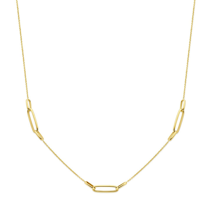 Gouden dames ketting – 14k fijn schakelcollier 1,2 mm