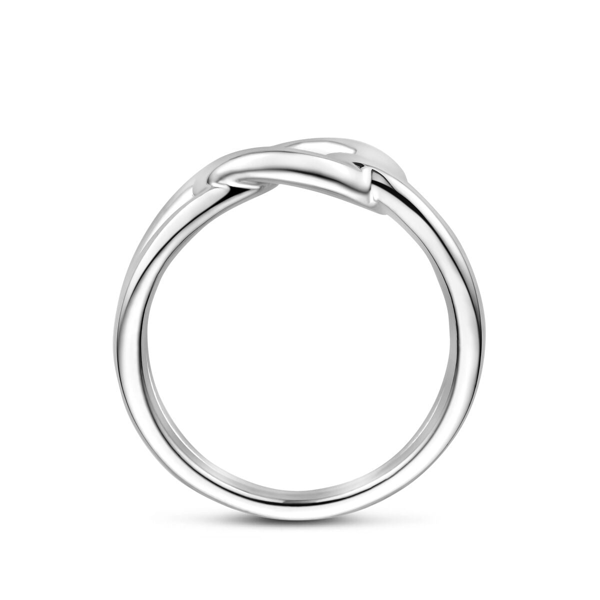 Gerhodineerd 925 zilveren unisex ring