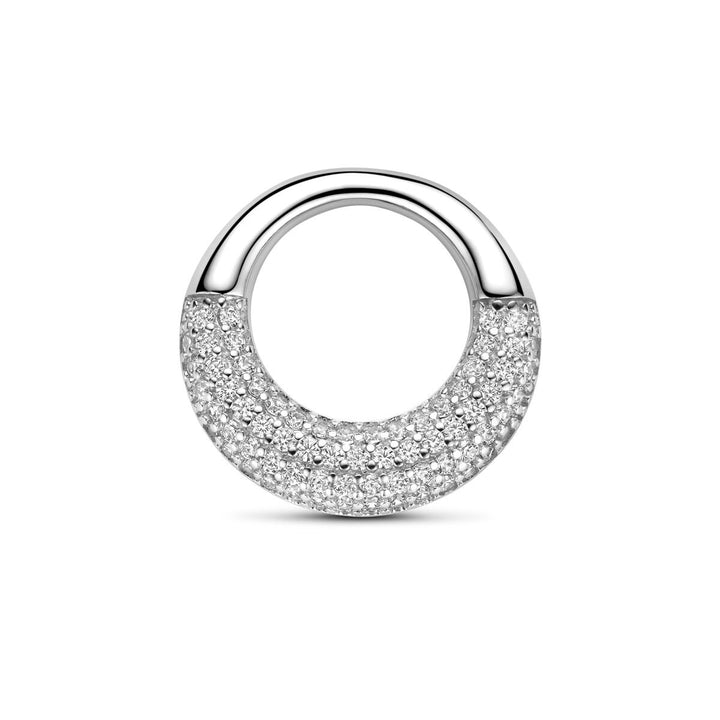 Zilveren hanger met zirkonia pave – gerhodineerd 925 zilver