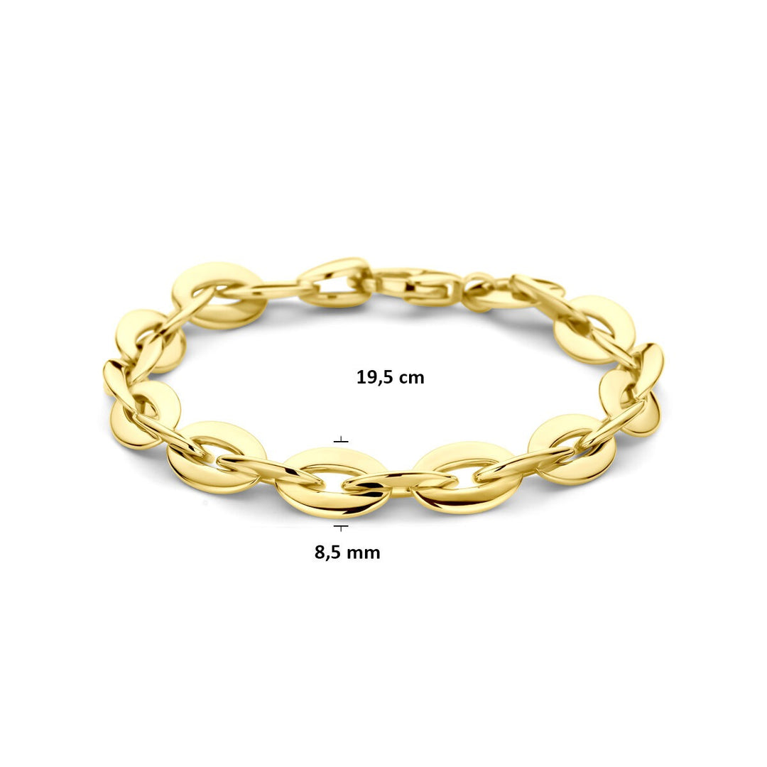 14k Geelgouden anker schakel armband dames