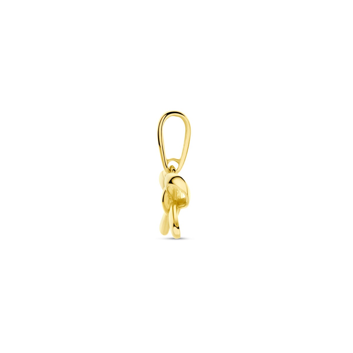 14k geelgouden hanger in de vorm van een strik