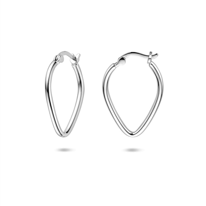 Zilveren oorringen gerhodineerd 19,5 mm