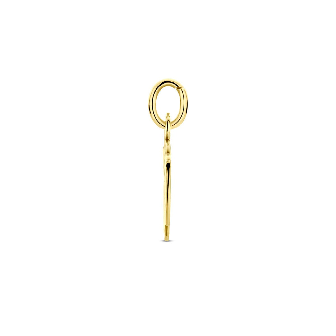 9k Geelgouden hanger kinderhoofdje