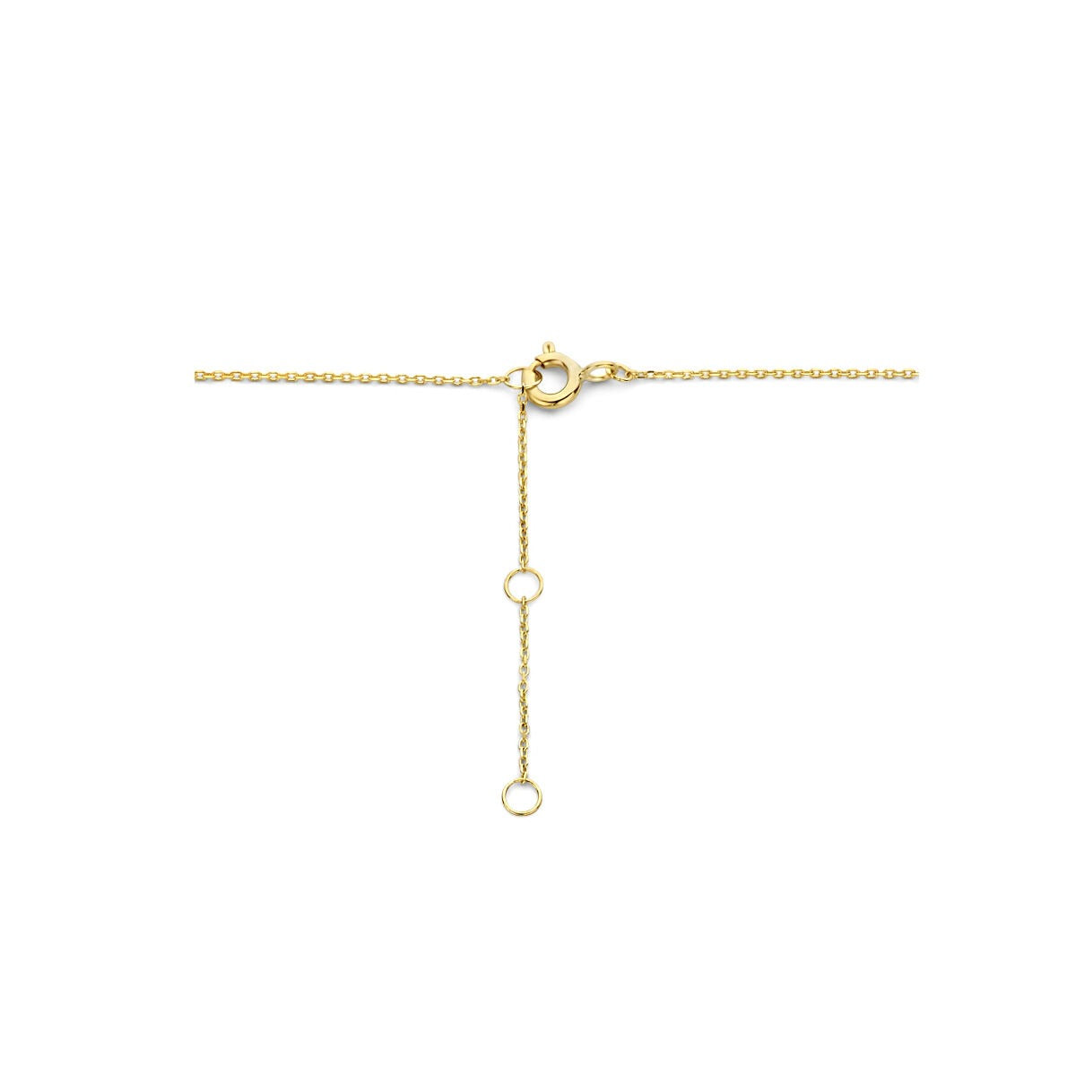 Gouden klaver ketting – 9k geelgoud, verstelbaar 40–44 cm