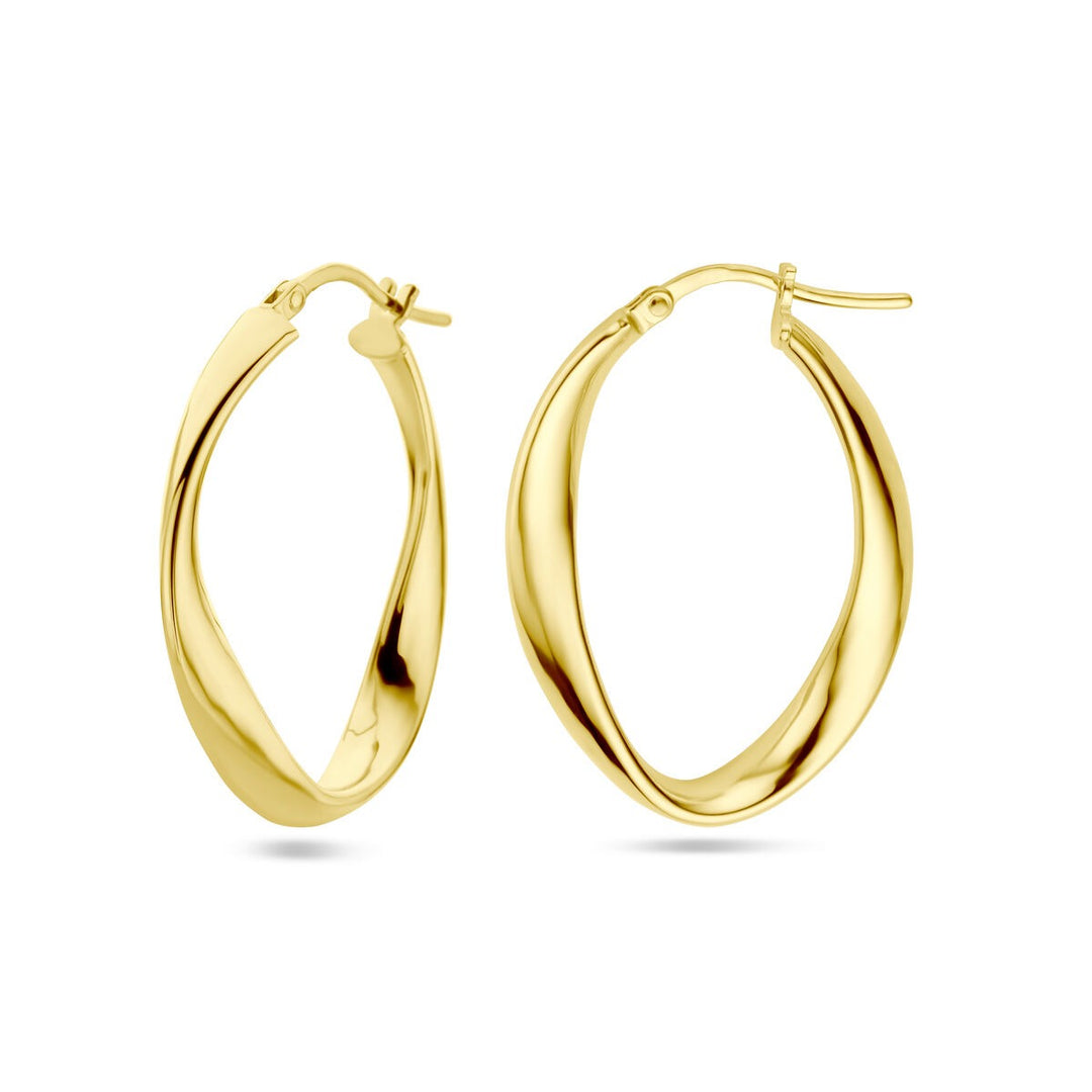 Verguld Zilveren Oorringen – 31x4 mm