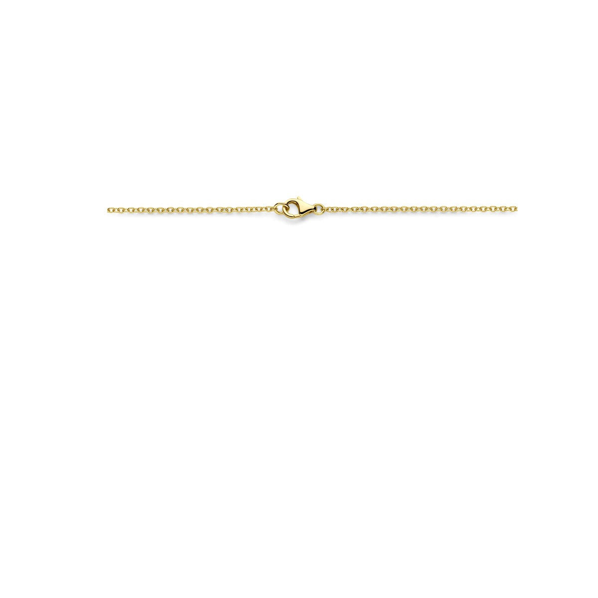 14k geelgouden dames collier met ovale schakels