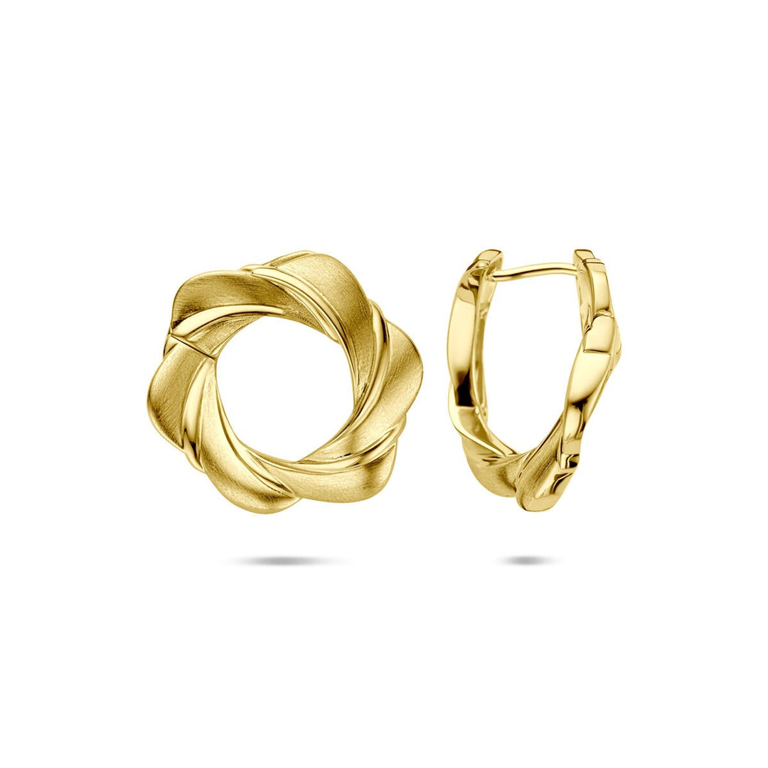 Verguld zilveren klapoorringen – 925 zilver
