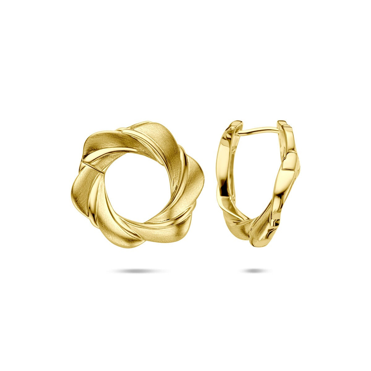 Verguld zilveren klapoorringen – 925 zilver
