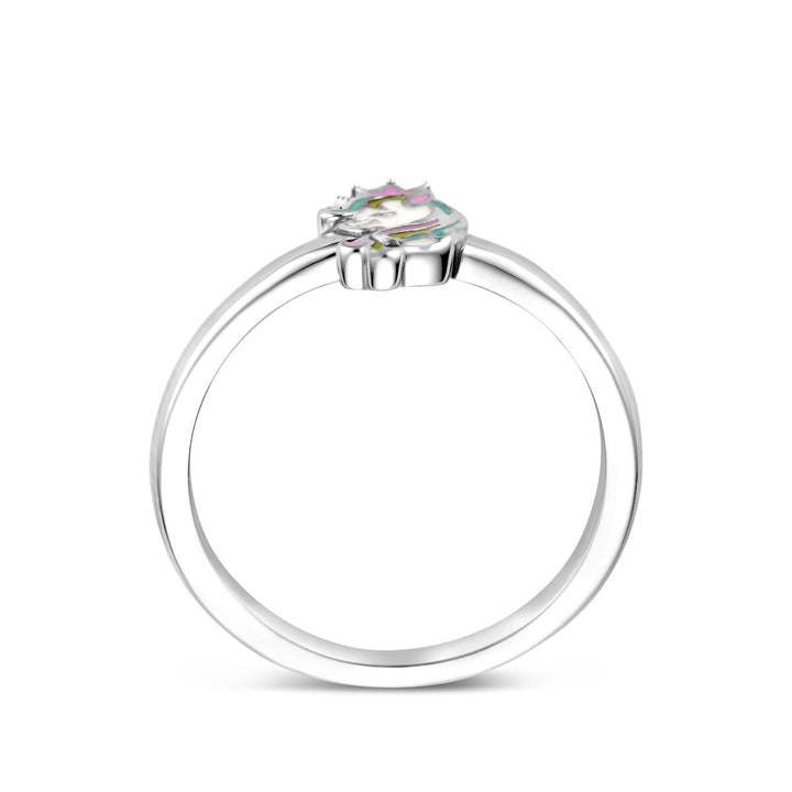 Zilveren kinder ring met eenhoorn – gerhodineerd 925 zilver