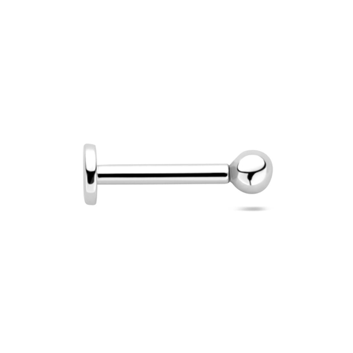 Zilveren Flat Back Piercing – Gerhodineerd 925 Zilver