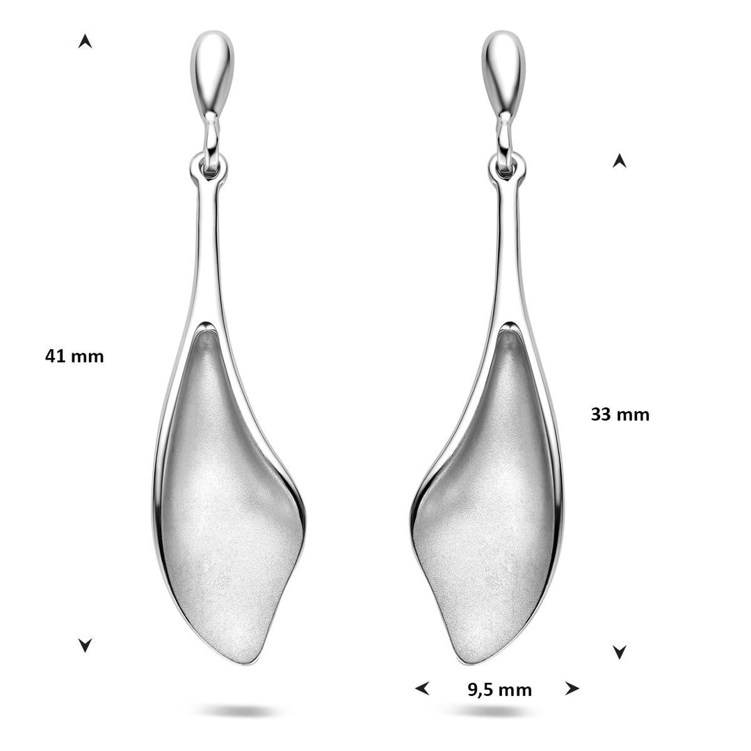 Zilveren oorhangers – gerhodineerd 925 zilver
