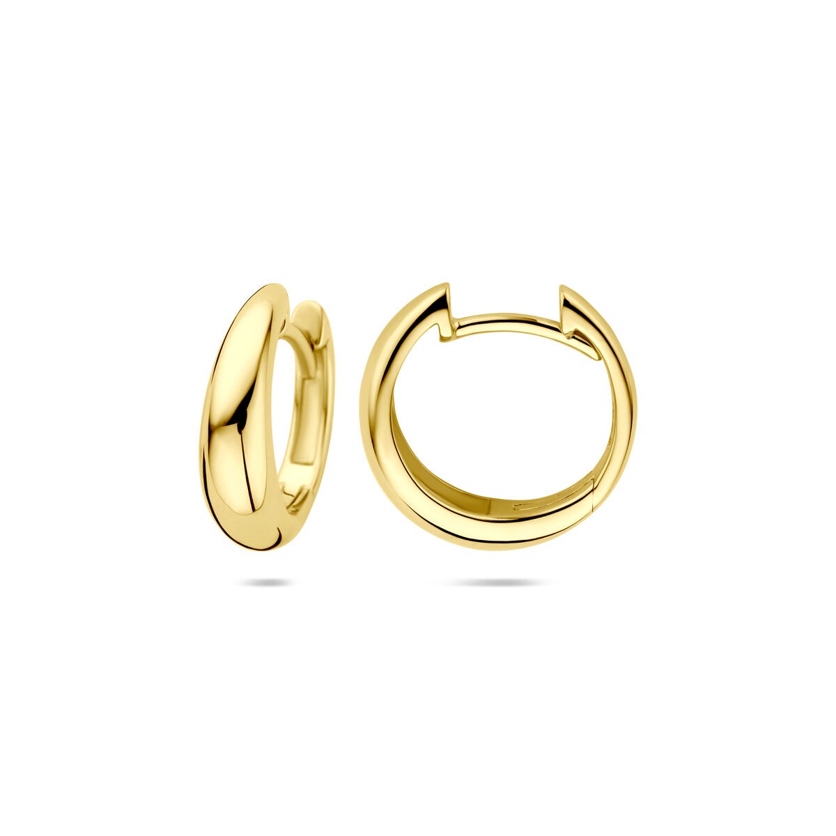 14k Geelgouden klapoorringen – 14 x 4.5 mm