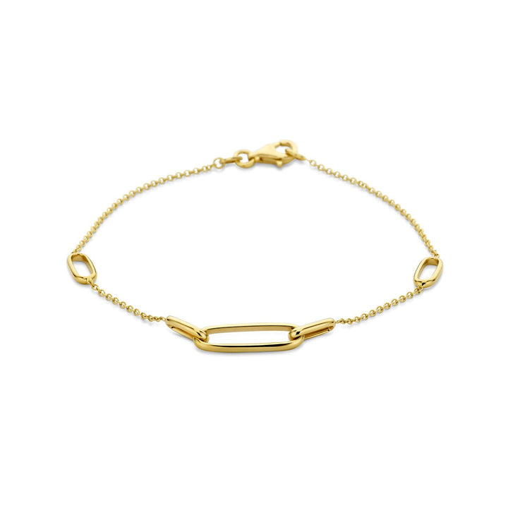 Gouden dames armband – 14k fijn schakelontwerp 1,2 mm