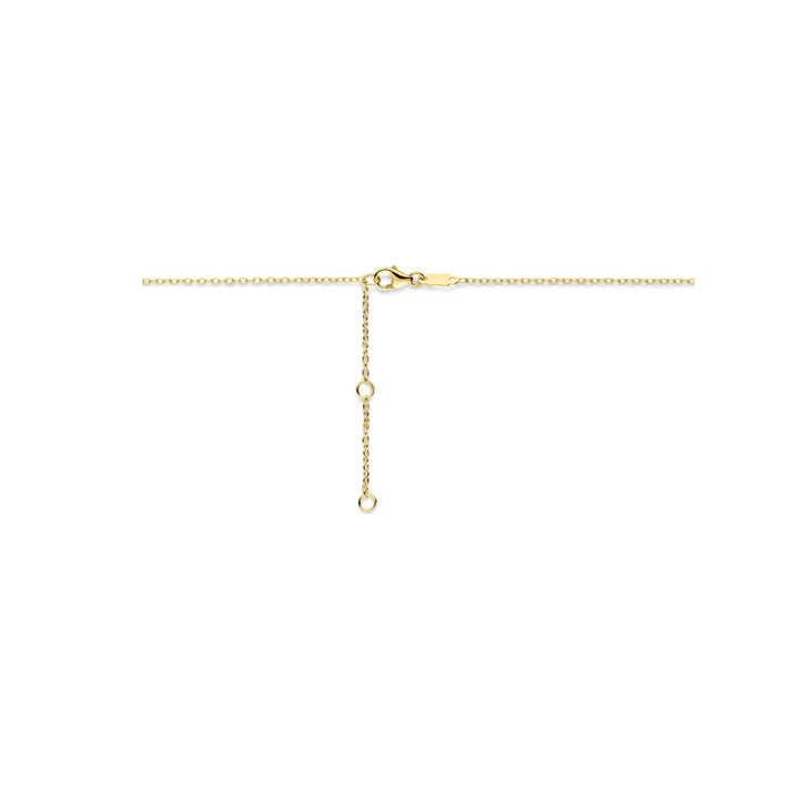 Gouden dames ketting 14k met verfijnde tussenstukken