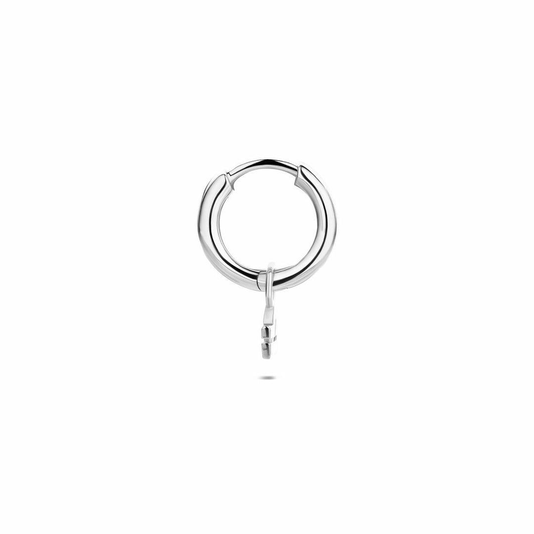 Zilveren oorring met sterrenbeeld – gerhodineerd 925 zilver (per stuk)