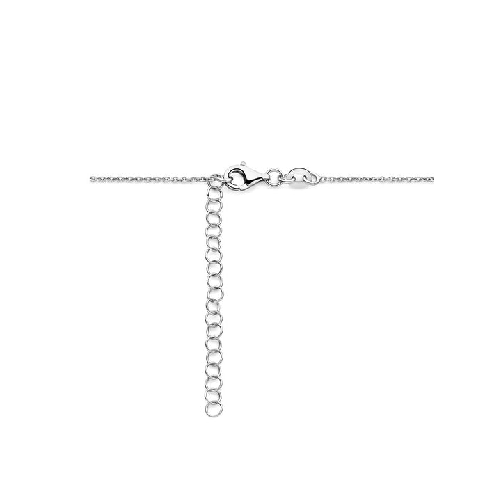 Halskette Herz 1,5 mm 40 + 5 cm Silber rhodiniert