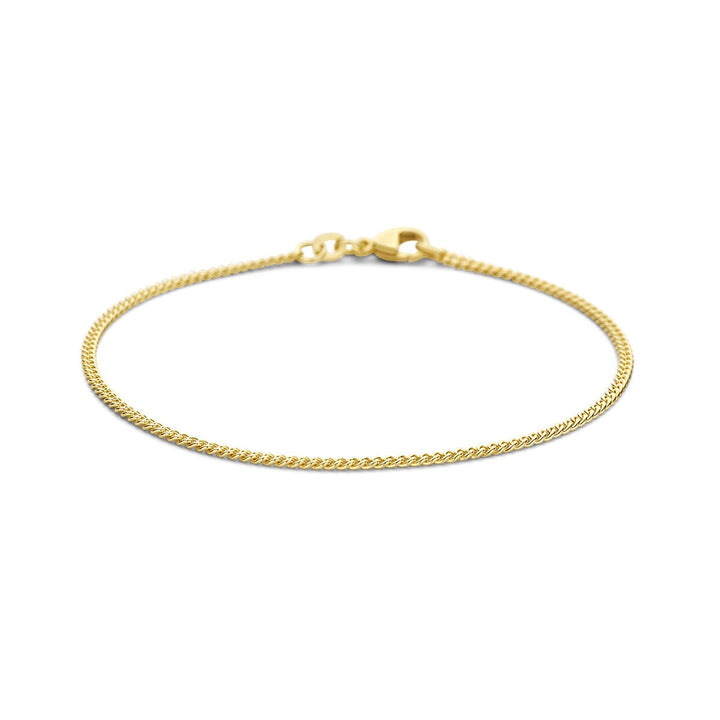 14k geelgouden gourmette schakelketting unisex