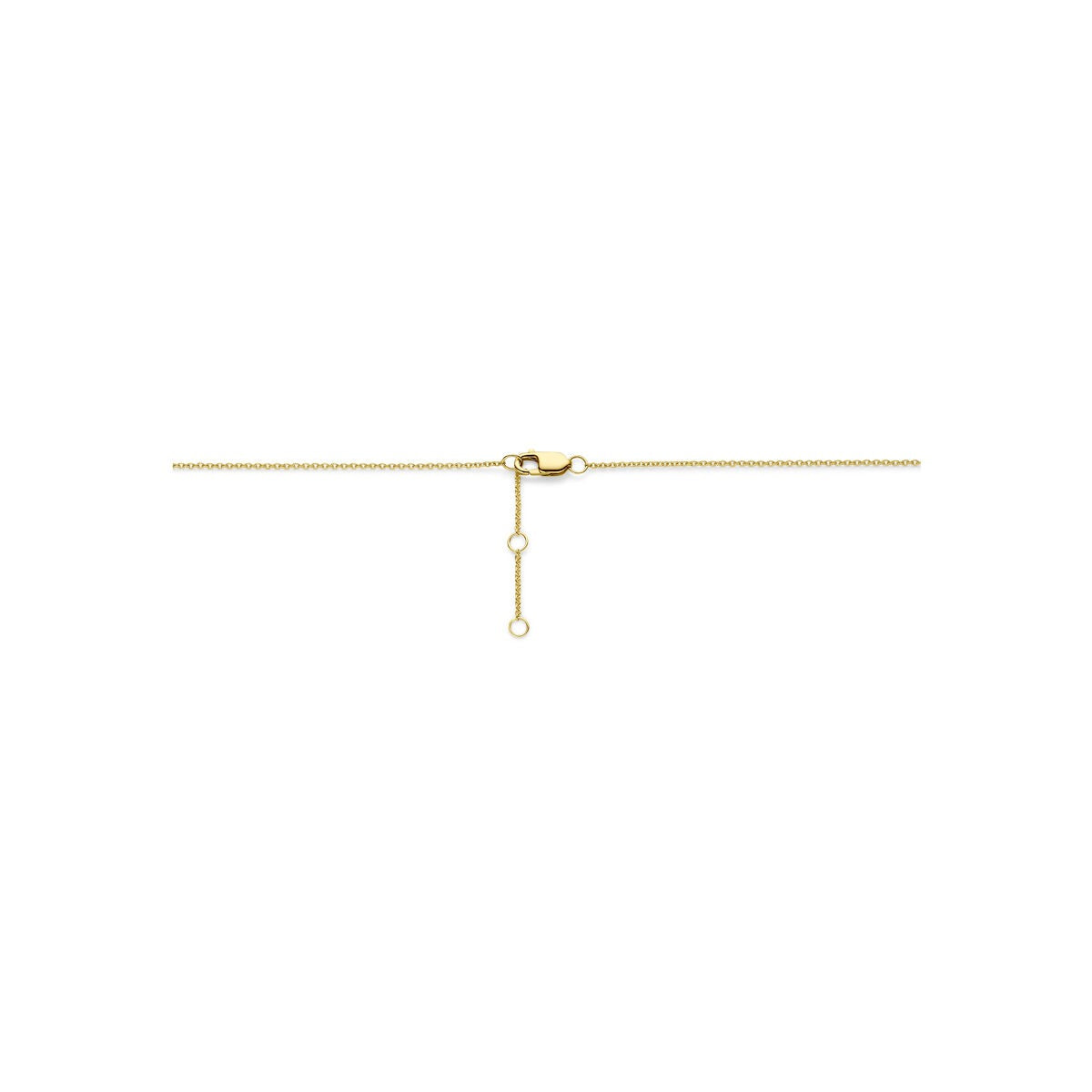 14k Geelgouden y-collier met diamant