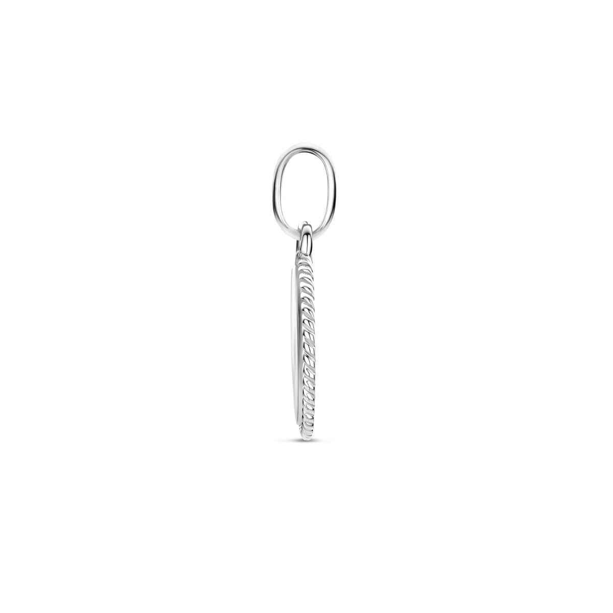Gerhodineerd Zilveren Graveerhanger Rond – 19.5mm