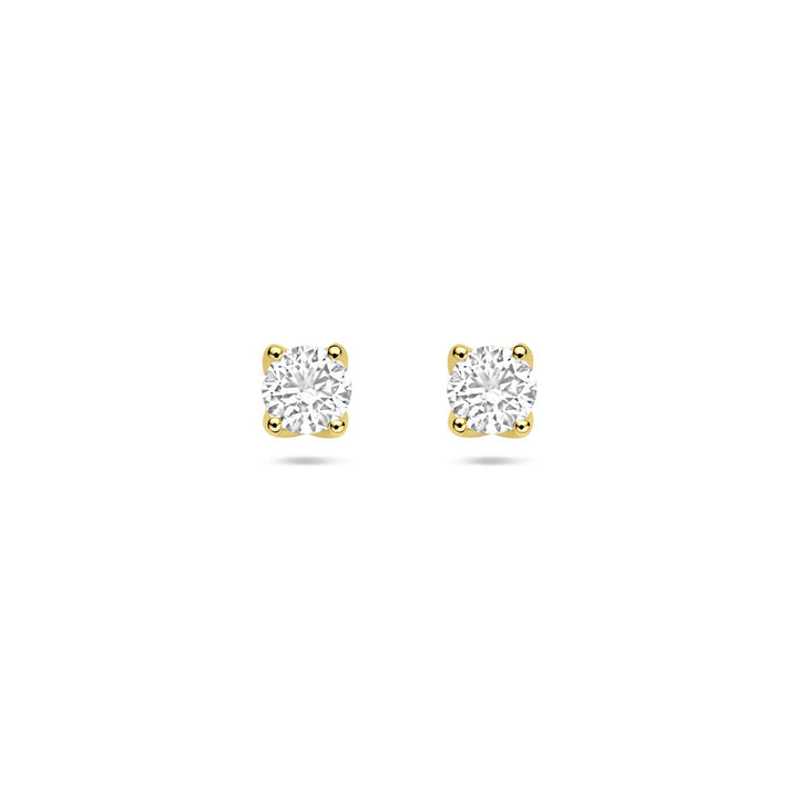 14k geelgouden oorknoppen met lab grown diamant – 1.0 ct